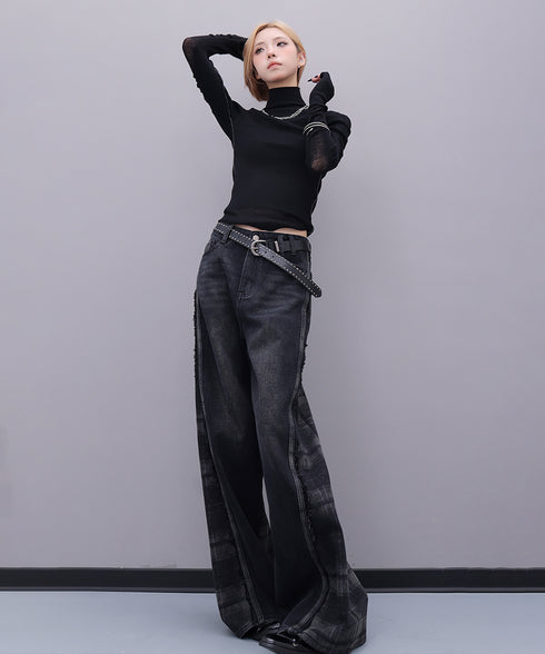 Plaid Switch Jeans